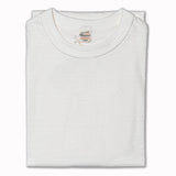 Loopwheeled T-Shirt in Off White Cotton (Lot. 4601)