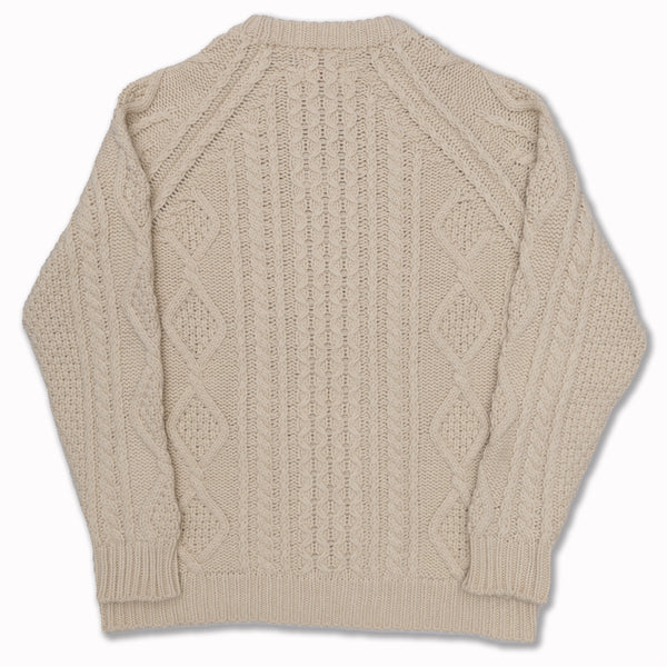 Cable Crewneck STEVE in Rope Cashmere/Merino Wool blend