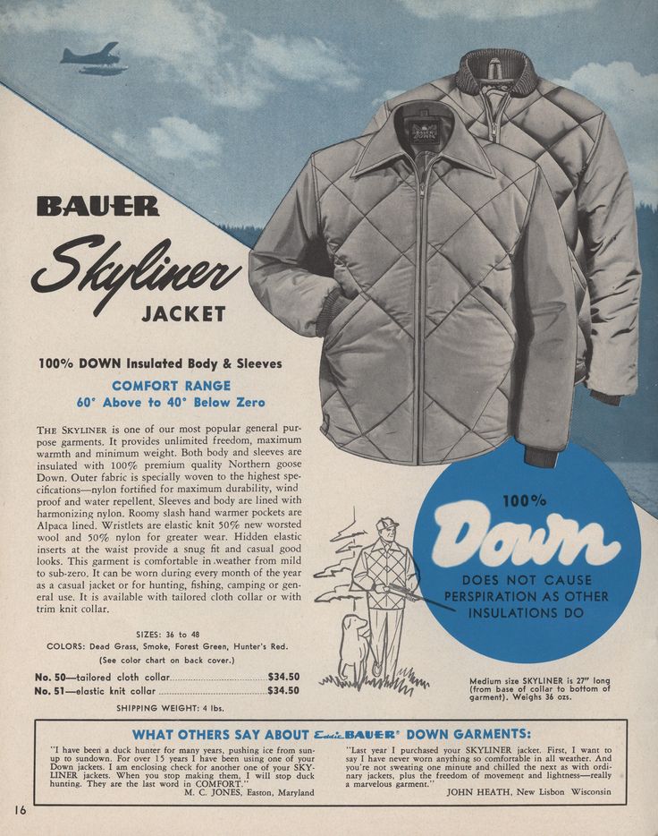 Down jacket outlet history