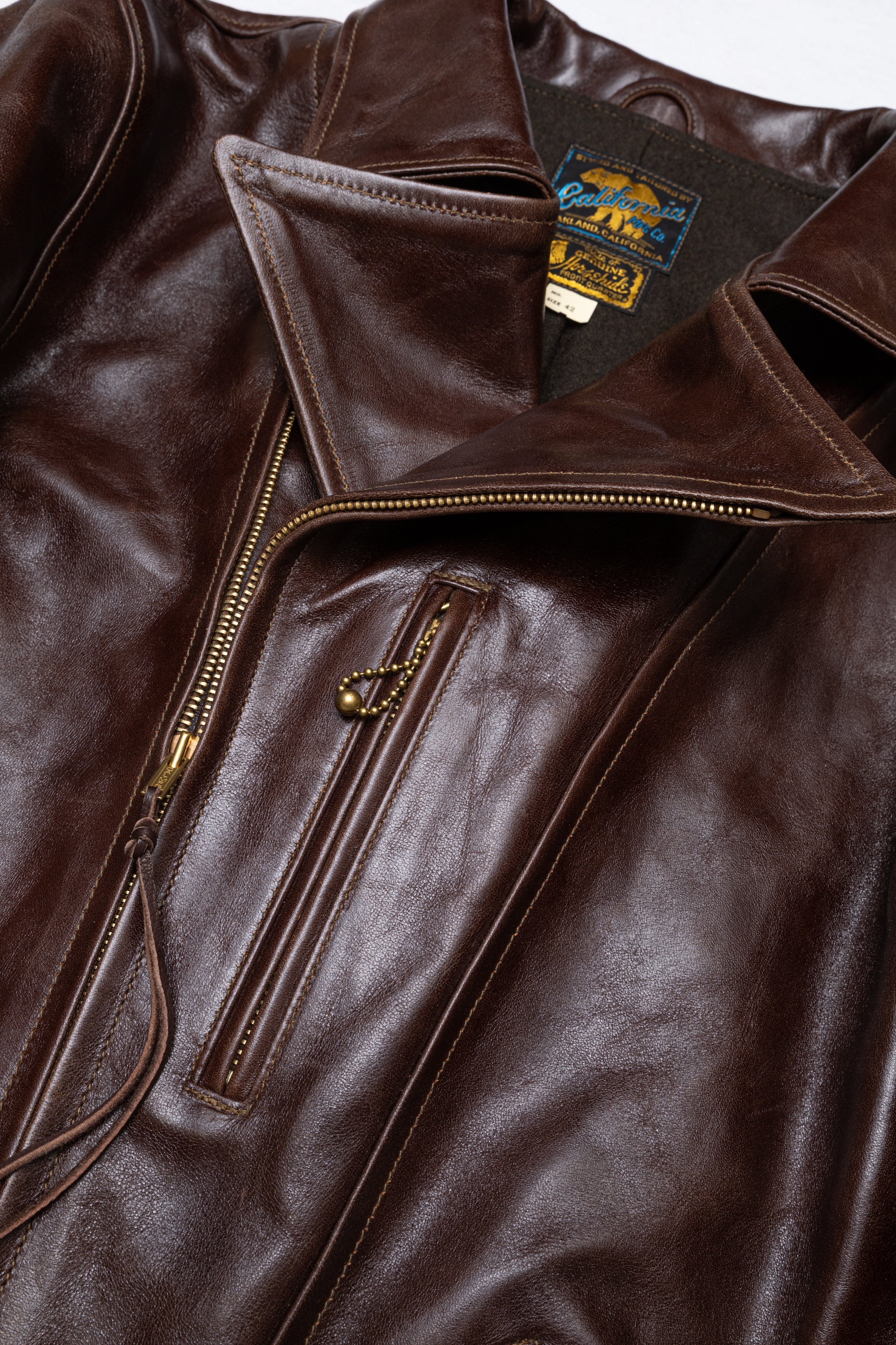 PONYBOY Sports Jacket in Tobacco Shinki Hikaku Horsehide (RCL-10075RC)