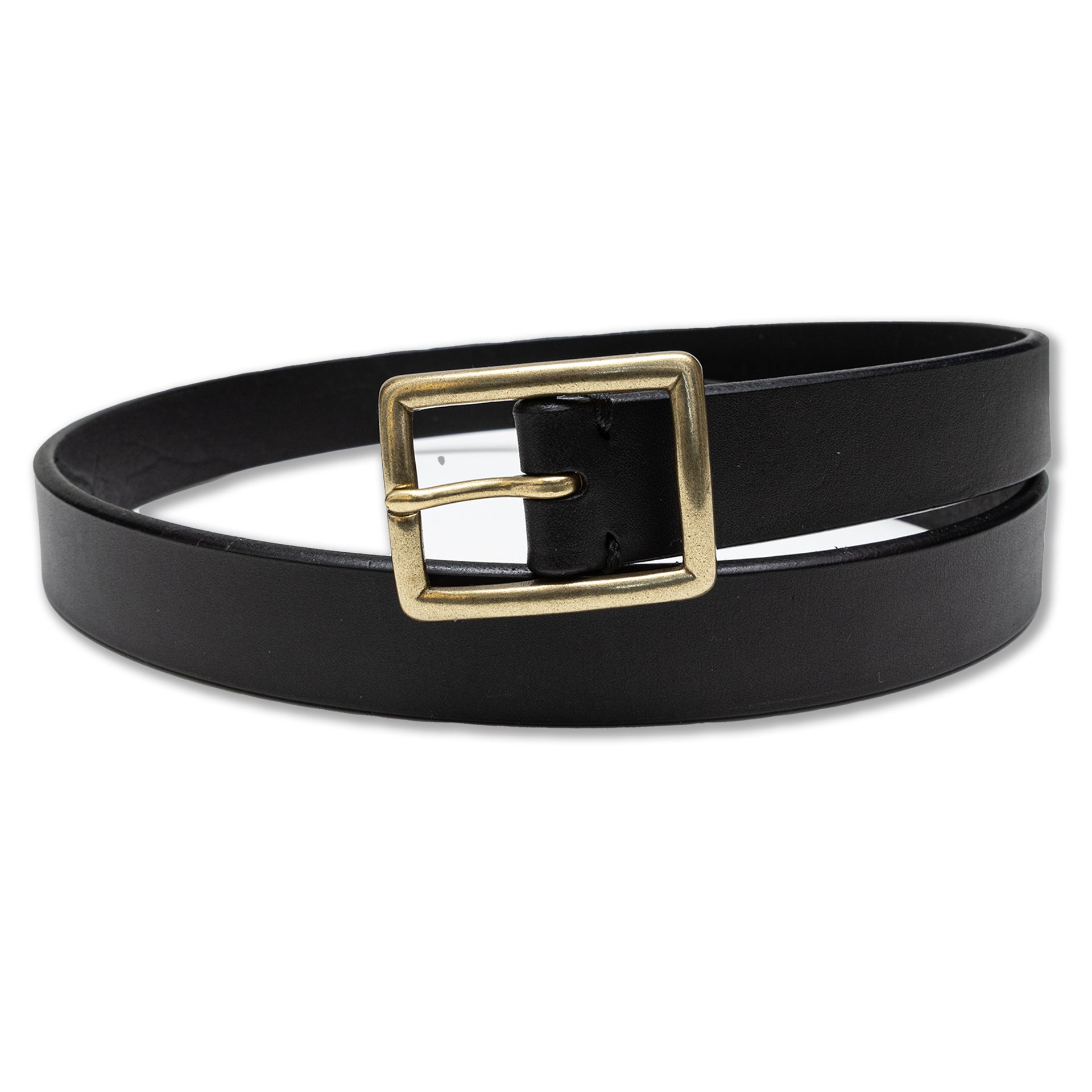 Recall Clothing | Rainbow Country | Single Pin Belt in Black Vegetable  Dipped Work Harness Leather (RCL-60026)