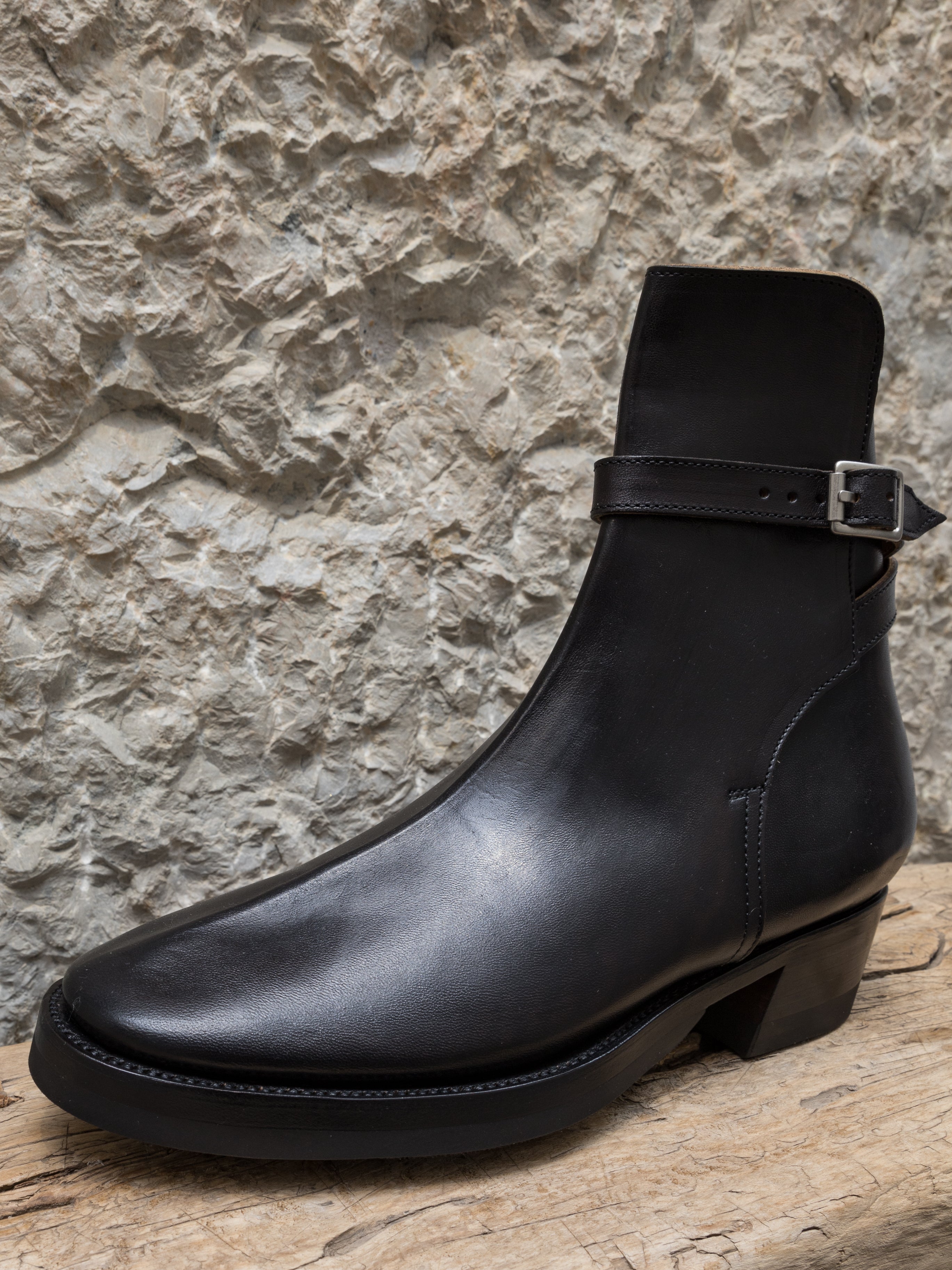 Jodhpur Boots in Black Overdyed Horsebutt (CN-S Last) - 9(US8)