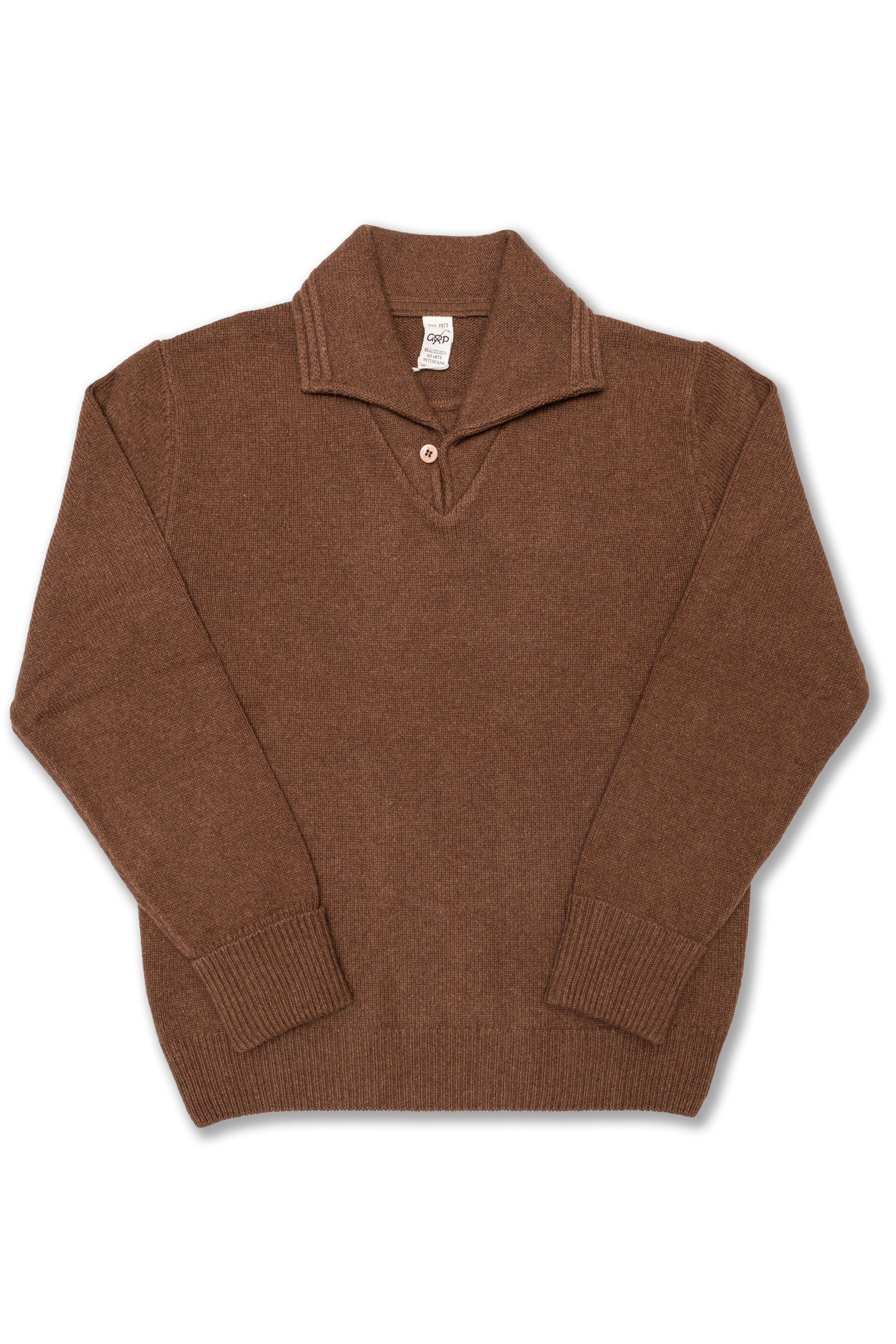 Sailor Sweater TEC RA7 in Rust Fine Merino Wool/Cashmere