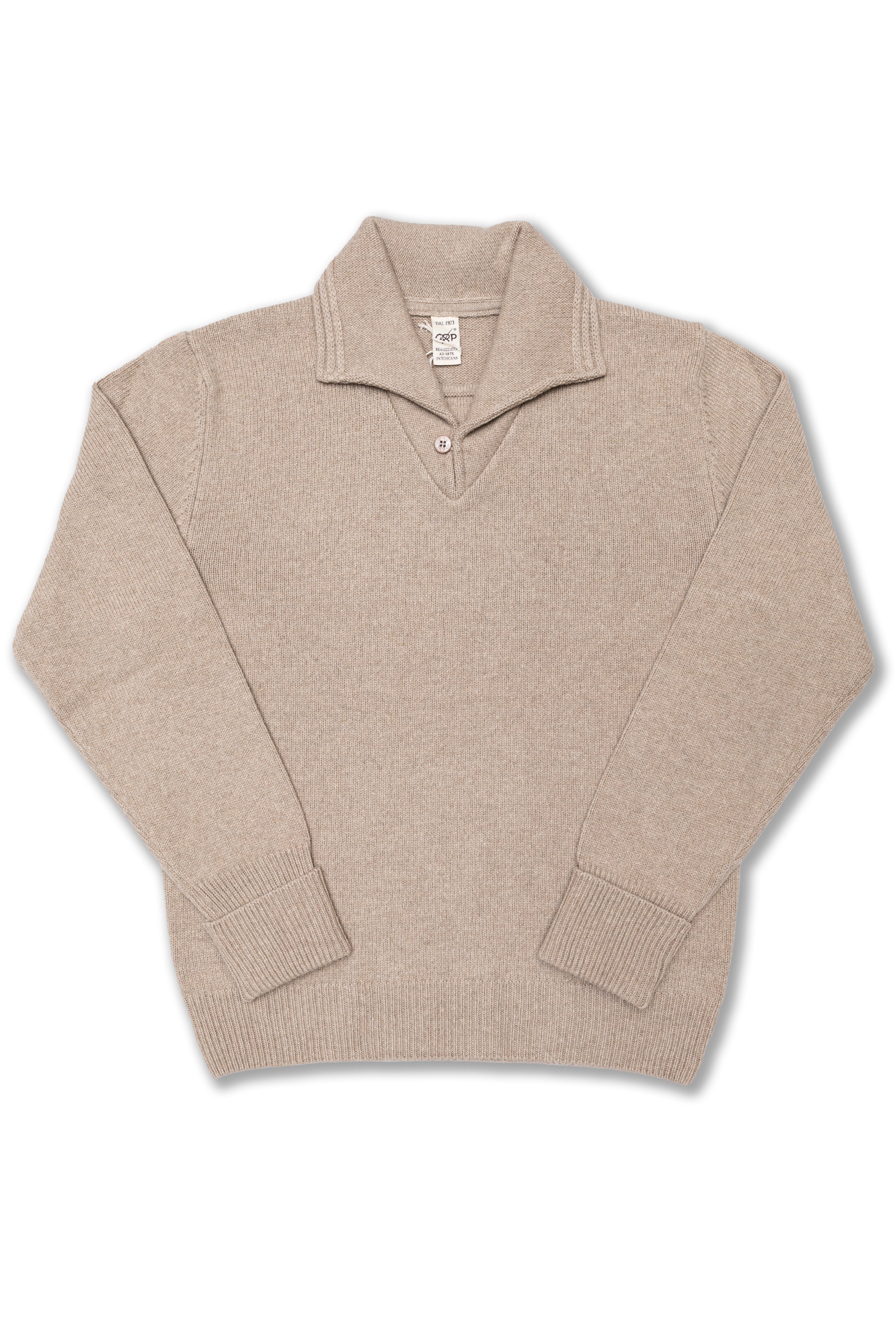 Sailor Sweater TEC RA7 in Fango Fine Merino Wool/Cashmere