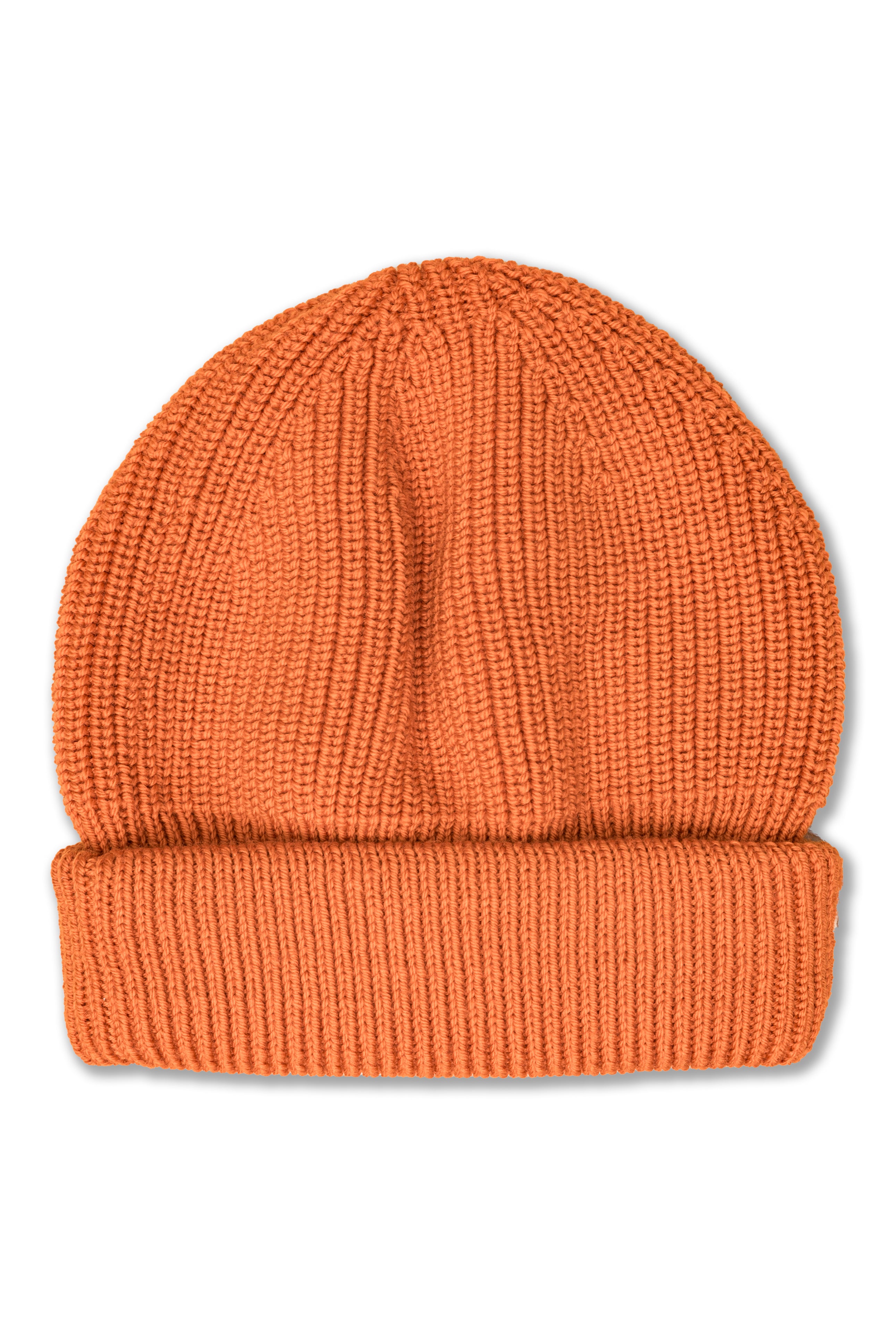 Beanie TEC7.01 in Orange Fine Merino Wool