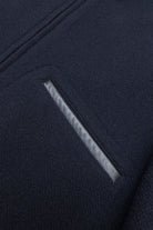 Zip Cossack Jacket in Dark Navy Melton Wool (Lot. 118045)