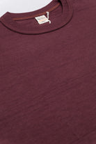 Loopwheeled T-Shirt in Burgundy (Lot. 4601)