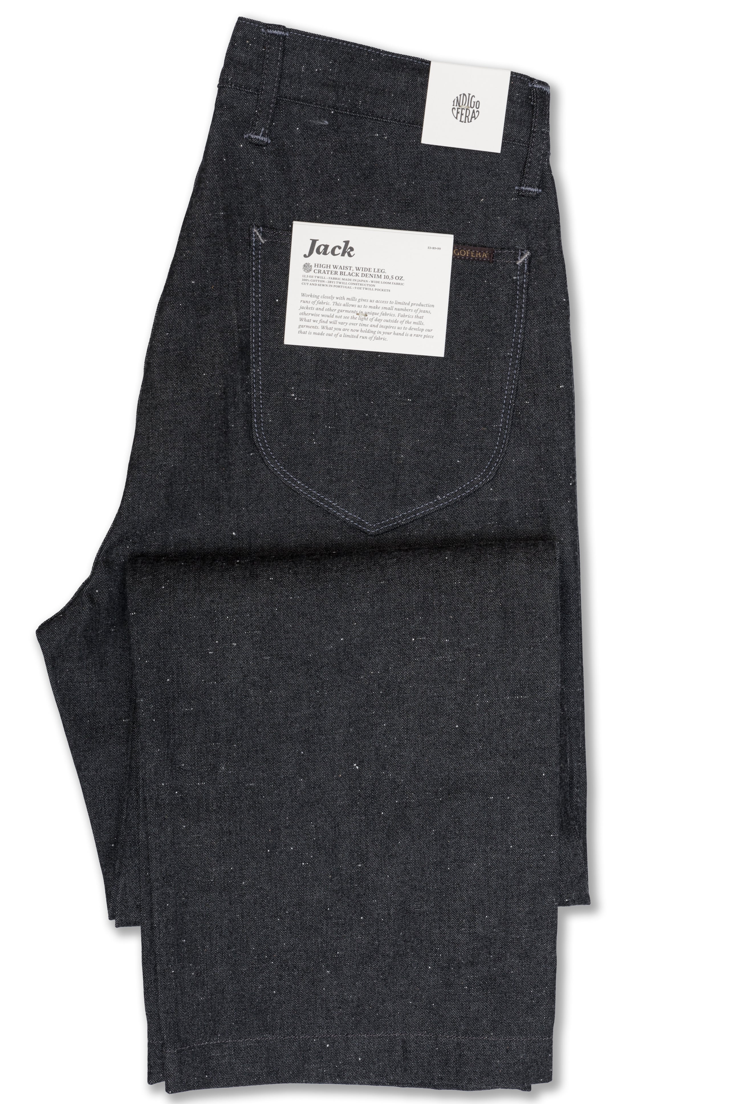 Jack Pants in Black Crater Denim