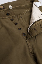 Kirk Pants in Dark Green Rinsed Bedford