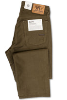 Kirk Pants in Dark Green Rinsed Bedford