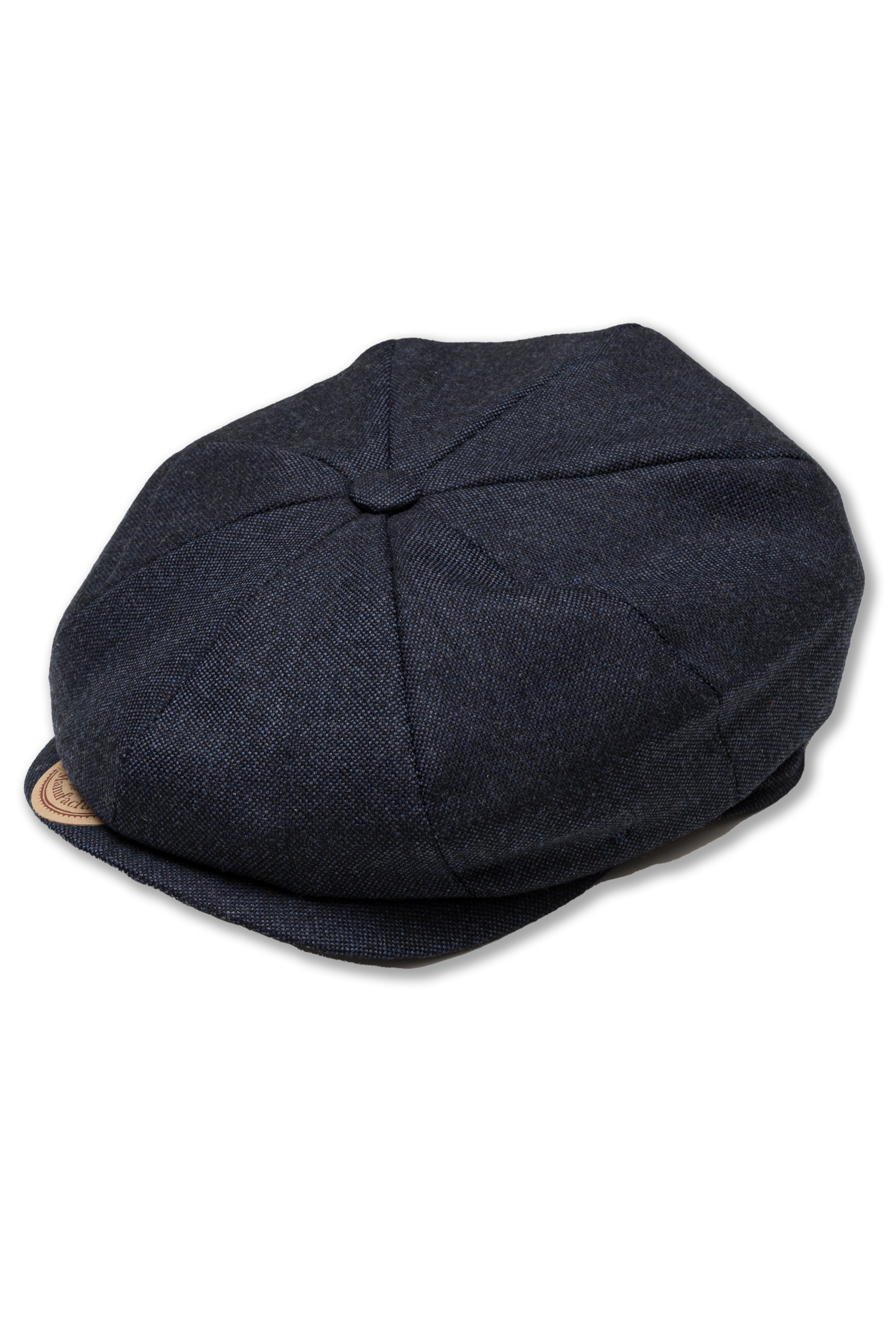 Andy SE511 8 Pannels Newsboy Cap in Navy Crossbred Wool