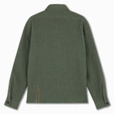 KENNY Military Overshirt in Green Wool
