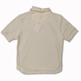 AATTILIO Short Sleeves Polo in Cream Terry Cloth