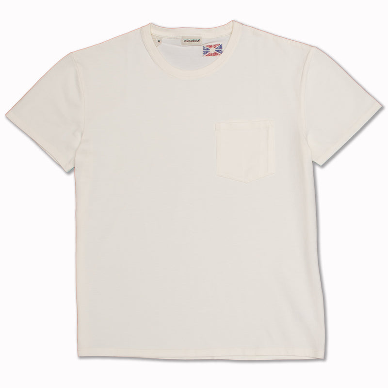 Wilson pocket t-shirt in Cocatoo White