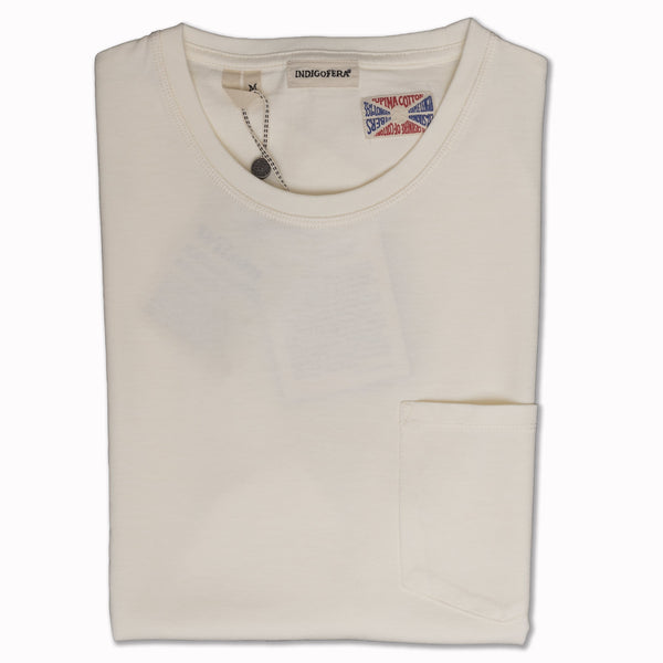Wilson pocket t-shirt in Cocatoo White