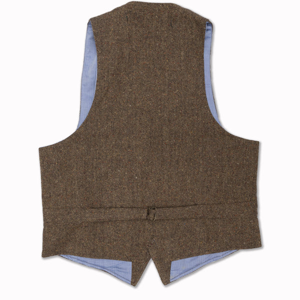 Vest 410-SE869 in Brown Flecked Wool