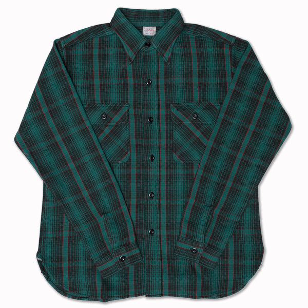 Flannel Shirt Lot 3104 "C Pattern" in Green
