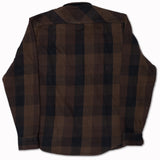 Norris Flannel Shirt in Selvedge Brown/Black Buffalo Check