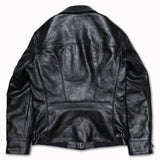 HERCULES Sports Jacket in Black Tea-Core Shinki Hikaku Horsehide