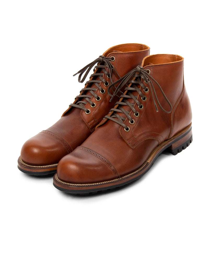 Service Boot® 2040 Brogue Cape Toe in Whiskey Regency Calf