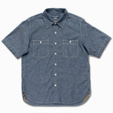 5.5oz Selvedge Chambray S/S Work Shirt (IHSH-285-IND)