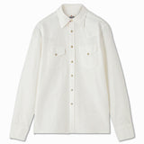 TEX Western Shirt in White Oxford Cotton